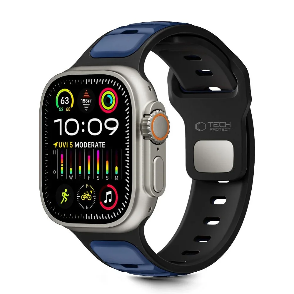 Φωτογραφία προϊόντος: Tech-Protect Λουράκι Iconband Line Apple Watch 8 / 9 / 10 / 11 / SE / Ultra (44 / 45 / 46 / 49 mm) Black Navy