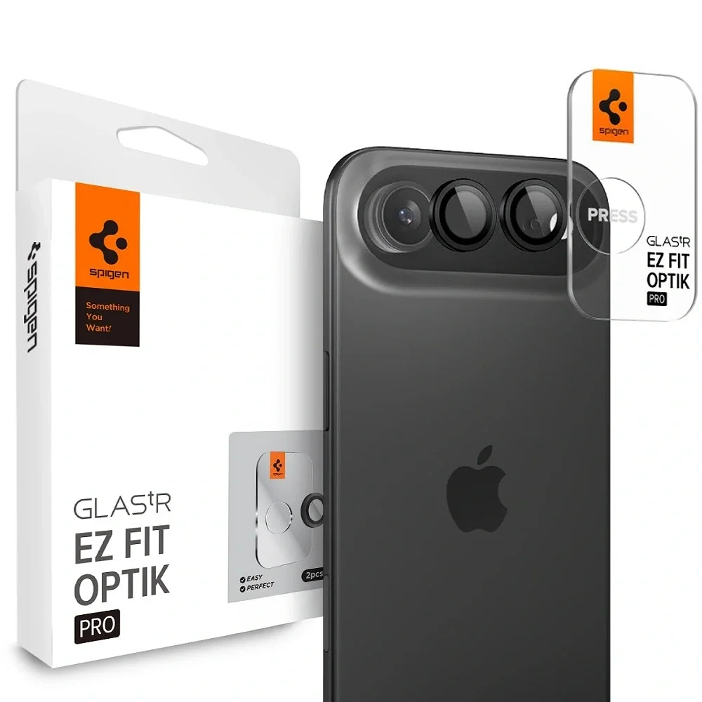Φωτογραφία προϊόντος: Spigen Optik Pro Glas.tr ”Ez Fit” Camera Protector 2-Pack iPhone 17 Air Black