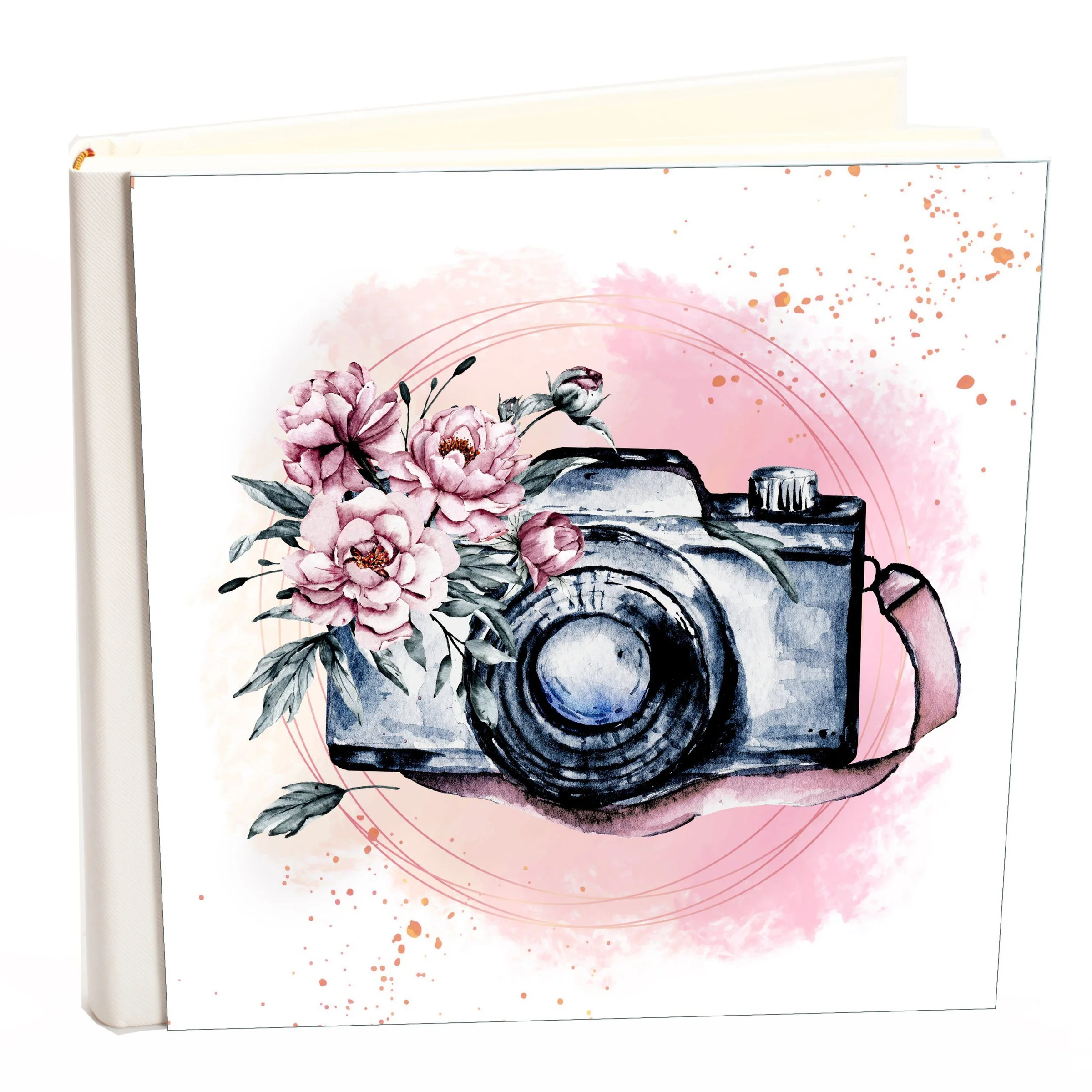 Φωτογραφία προϊόντος: HOPER Άλμπουμ my album camera boho style με ριζόχαρτο 35x35cm και κουτί άλμπουμ