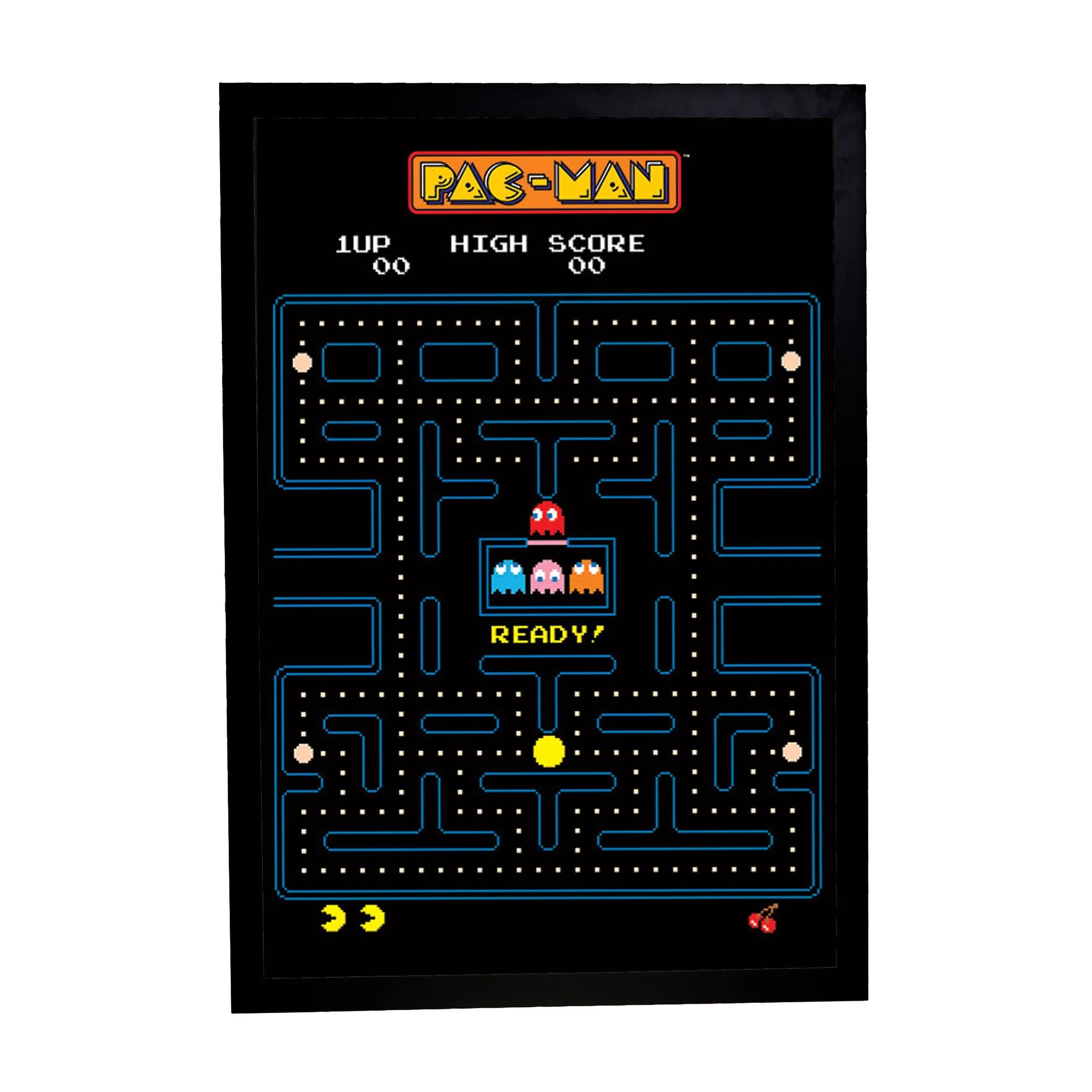 Φωτογραφία προϊόντος: HOPER Αφίσα Pac Man 61x91,5εκ Κορνίζα Ξύλινη Χρώμα Μαύρο Με Ακρυλικό Τζάμι Άθραυστο K1041-69