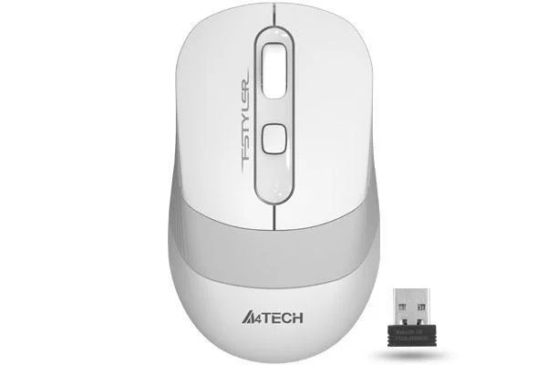 Φωτογραφία προϊόντος: ΠΟΝΤΙΚΙ ΑΣΥΡΜΑΤΟ A4Tech FG10 2000 DPI, ΛΕΥΚΟ/ΓΚΡΙ