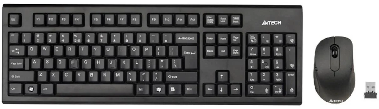 Φωτογραφία προϊόντος: A4TECH ΑΣΥΡΜΑΤΟ SET 7100N ΠΛΗΚΤΡΟΛΟΓΙΟ - ΠΟΝΤΙΚΙ ΜΑΥΡΟ