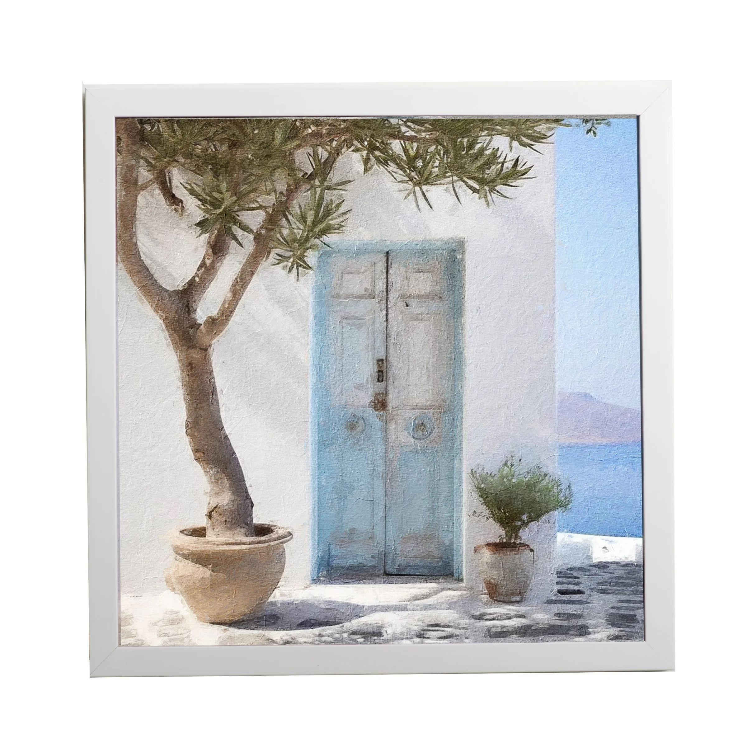 Φωτογραφία προϊόντος: HOPER Θέμα (island 12 ) 1 Κάδρο 37x37cm κορνίζα ξύλινη χρώμα λευκό θέμα με πλαστικοποίηση (Κ 2033/3+12island)