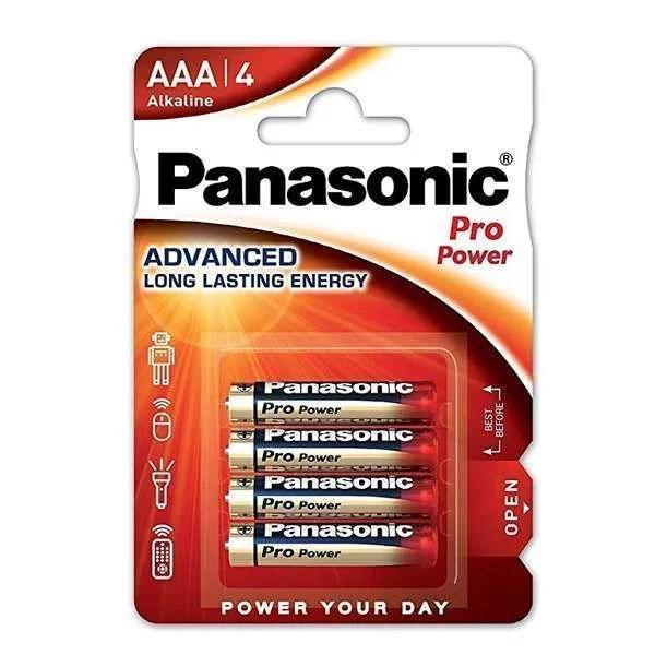Φωτογραφία προϊόντος: PANASONIC αλκαλικές μπαταρίες Pro Power AAA 4τμχ (LR03PPG/4BP)