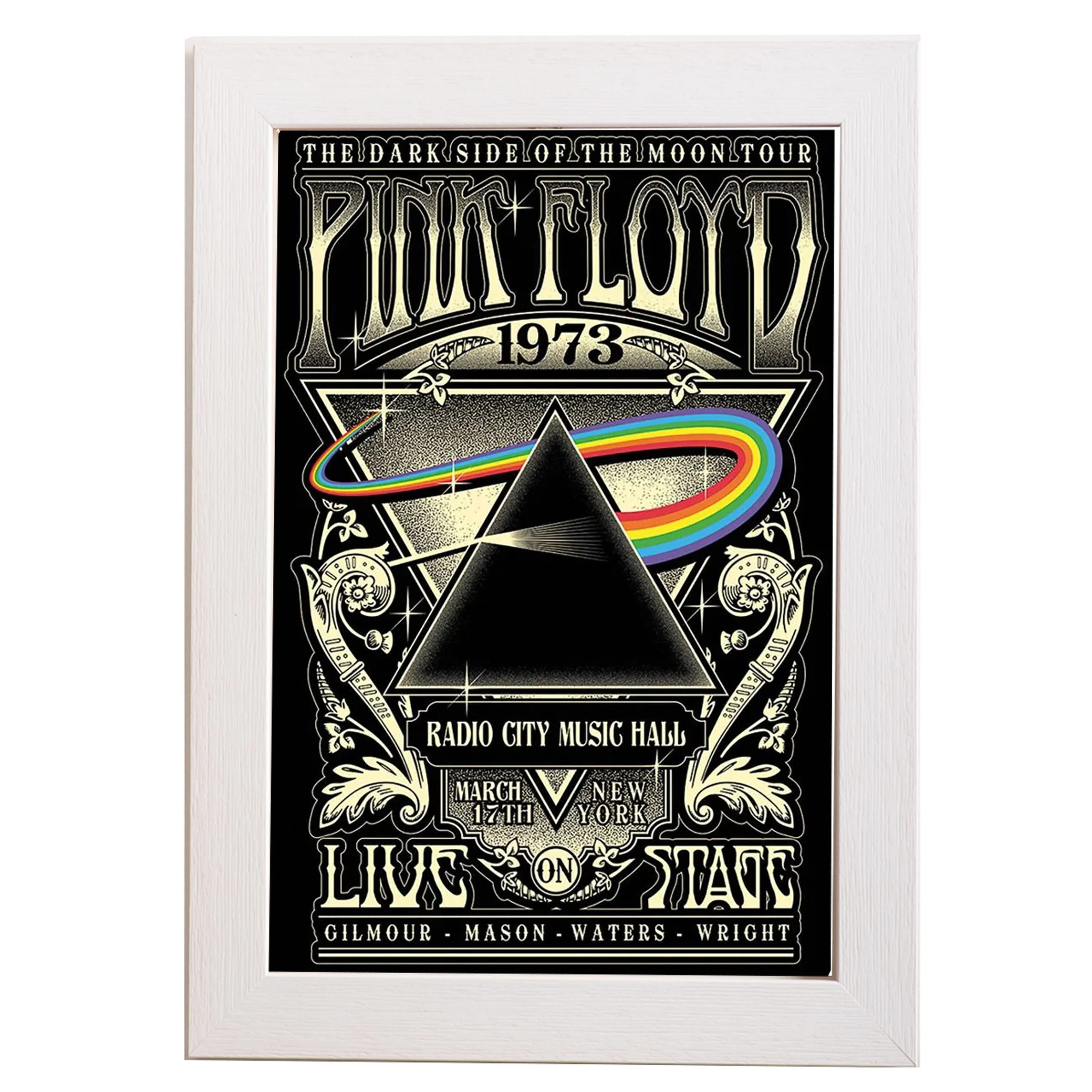 Φωτογραφία προϊόντος: HOPER Αφίσα , Pyramid Poster, Pink Floyd (1973) 61x91,5εκ Κορνίζα Ξύλινη Σε 10 Χρώματα Με Ακρυλικό Τζάμι Άθραυστο K29+PP35021