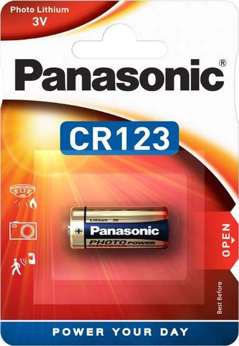 Φωτογραφία προϊόντος: PANASONIC Photo Lithium μπαταρία Λιθίου CR123 - 3V 1 TEM