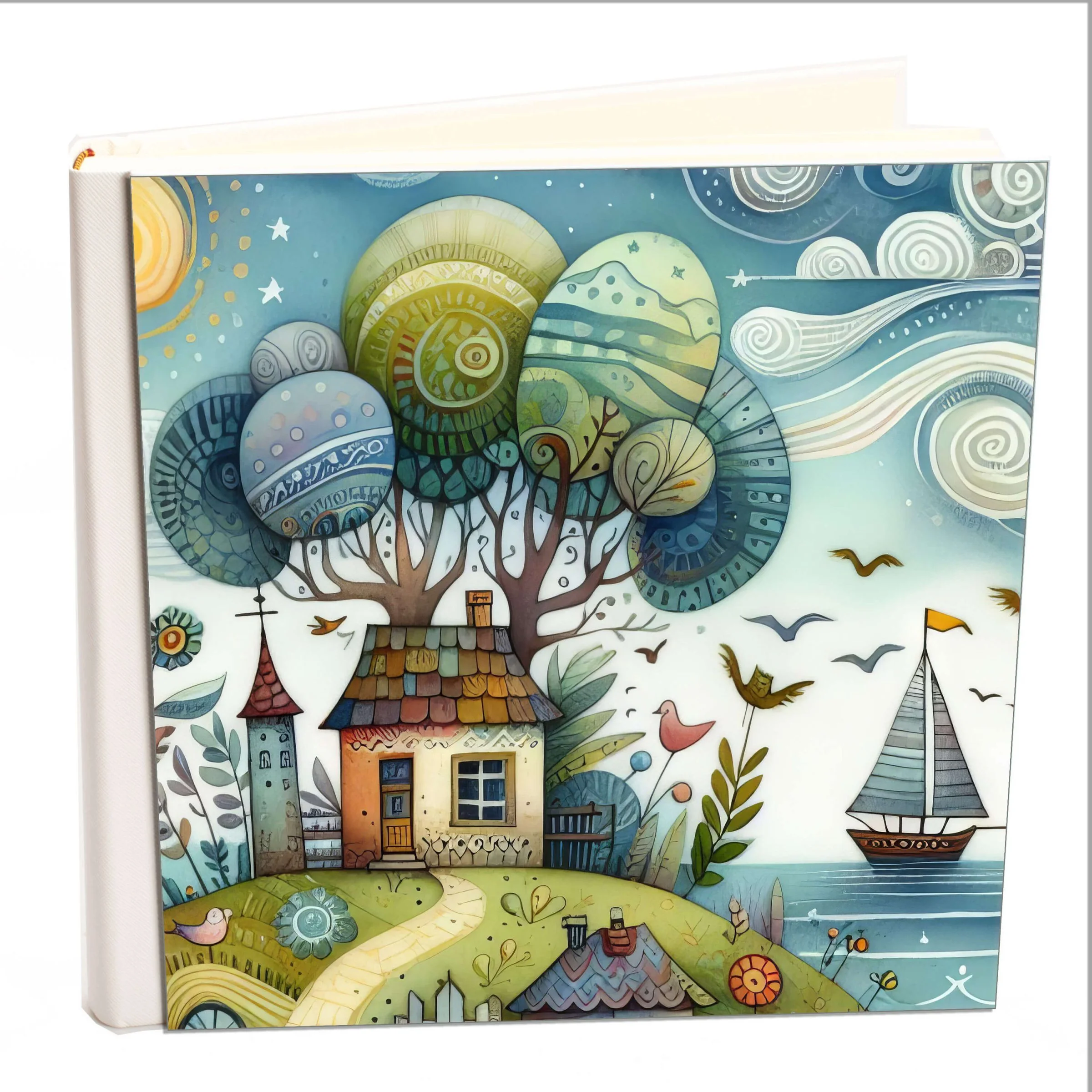 Φωτογραφία προϊόντος: HOPER Άλμπουμ my album escape journals 01 boho style με ριζόχαρτο 35x35cm και κουτί άλμπουμ