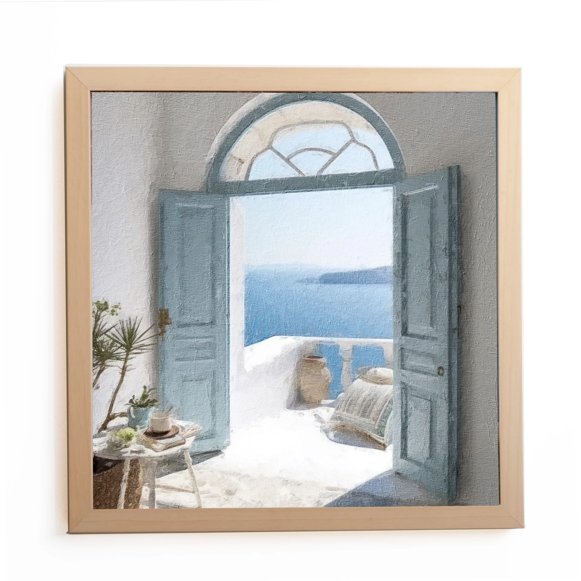 Φωτογραφία προϊόντος: HOPER Θέμα (island 7 ) 1 Κάδρο 37x37cm κορνίζα ξύλινη χρώμα φυσικό ξύλο θέμα με πλαστικοποίηση (Κ 2033/83+7 island)