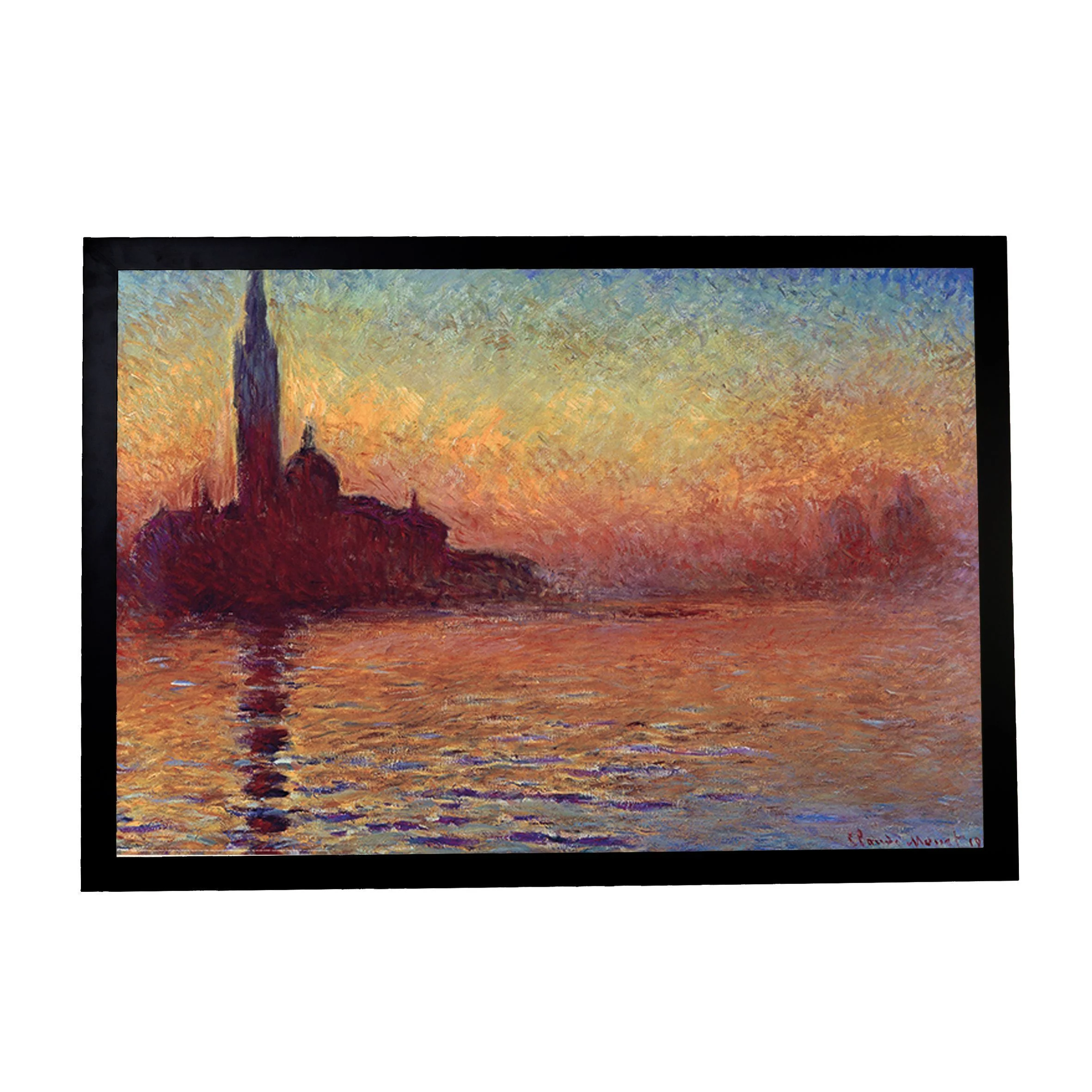 Φωτογραφία προϊόντος: HOPER Αφίσα Claude Monet (San Giorgio Maggiore At Dusk) 61x91,5εκ Κορνίζα Ξύλινη Σε 10 Χρώματα Με Ακρυλικό Τζάμι Άθραυστο (K1041+PP34876)#23