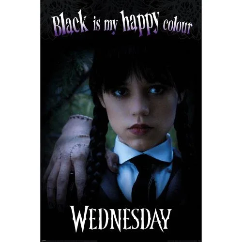 Φωτογραφία προϊόντος: HOPER Αφίσα , Poster Wednesday (Black Is My Happy Colour) 61 X 91.5cm PP35292#05