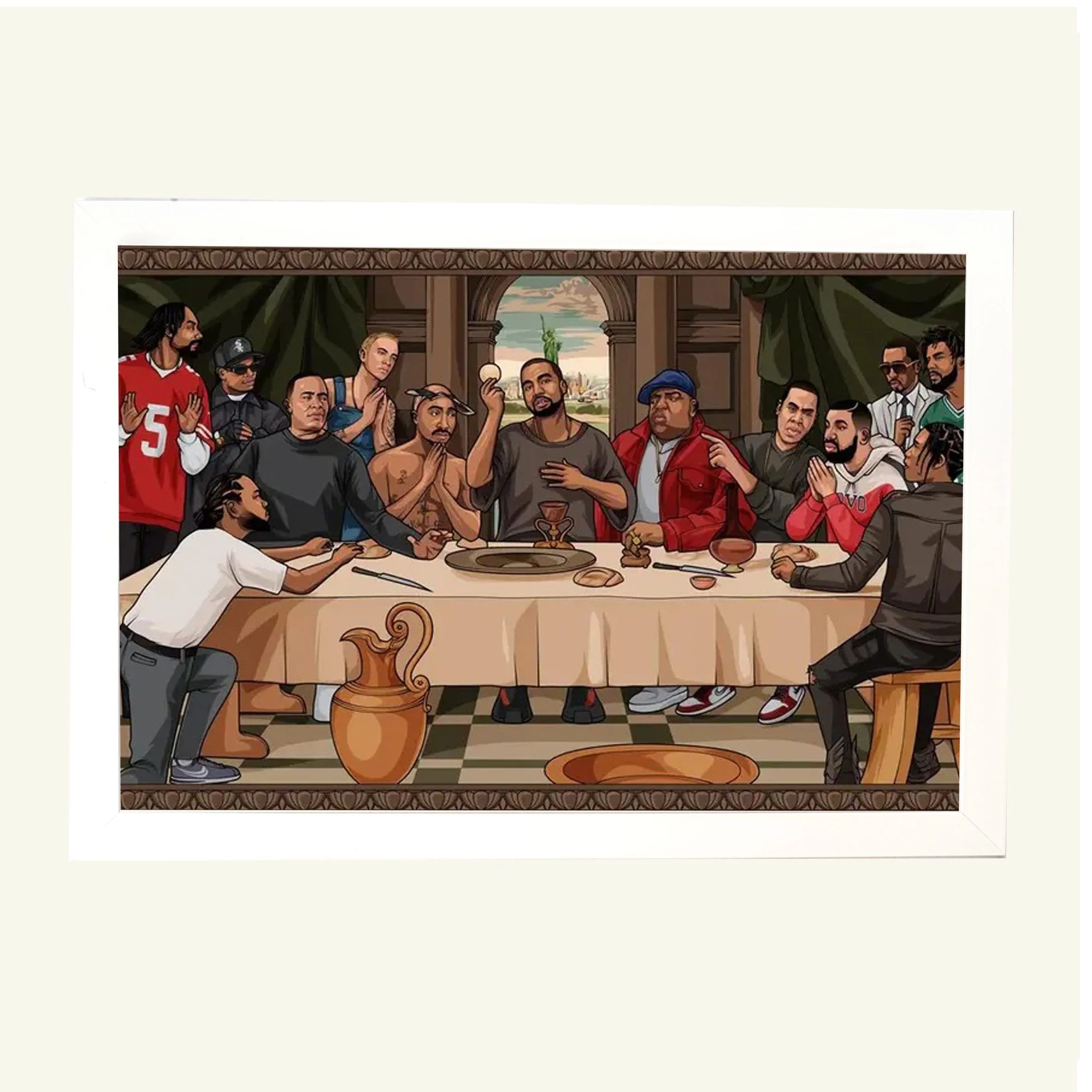 Φωτογραφία προϊόντος: HOPER Αφίσα , Pyramid Poster, The Last Supper Of Hip Hop 61x91,5εκ Κορνίζα Ξύλινη Σε 10 Χρώματα Με Ακρυλικό Τζάμι Άθραυστο K29+PP35358