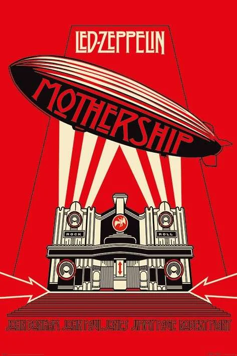 Φωτογραφία προϊόντος: HOPER Αφίσα , Pyramid Poster, Led Zeppelin Mothership Red 61 X 91,5εκ PP34445