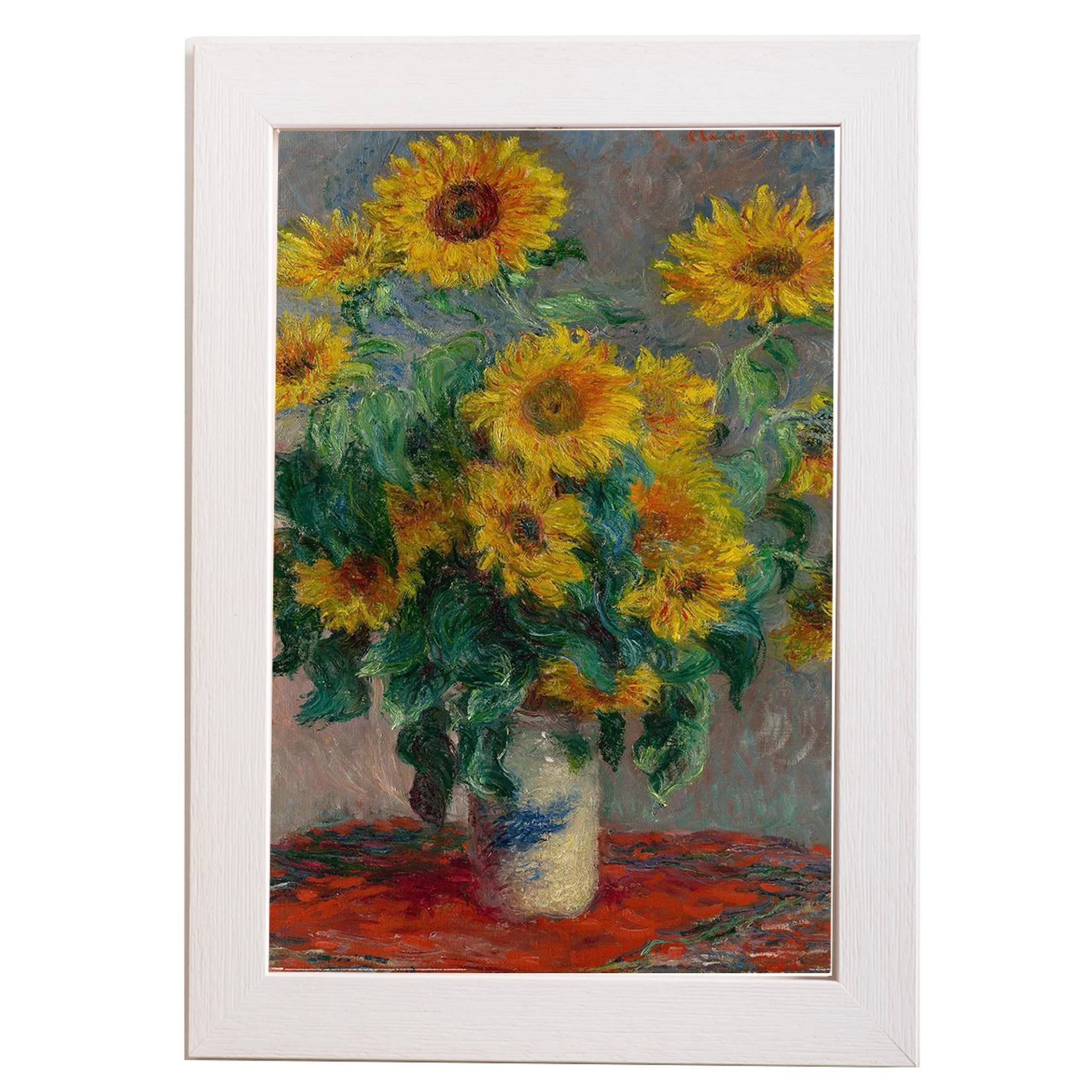 Φωτογραφία προϊόντος: HOPER Αφίσα Monet Bouquet Of Sunflowers 61x91,5εκ Κορνίζα Ξύλινη Σε 10 Χρώματα Με Ακρυλικό Τζάμι Άθραυστο K29+PP34839