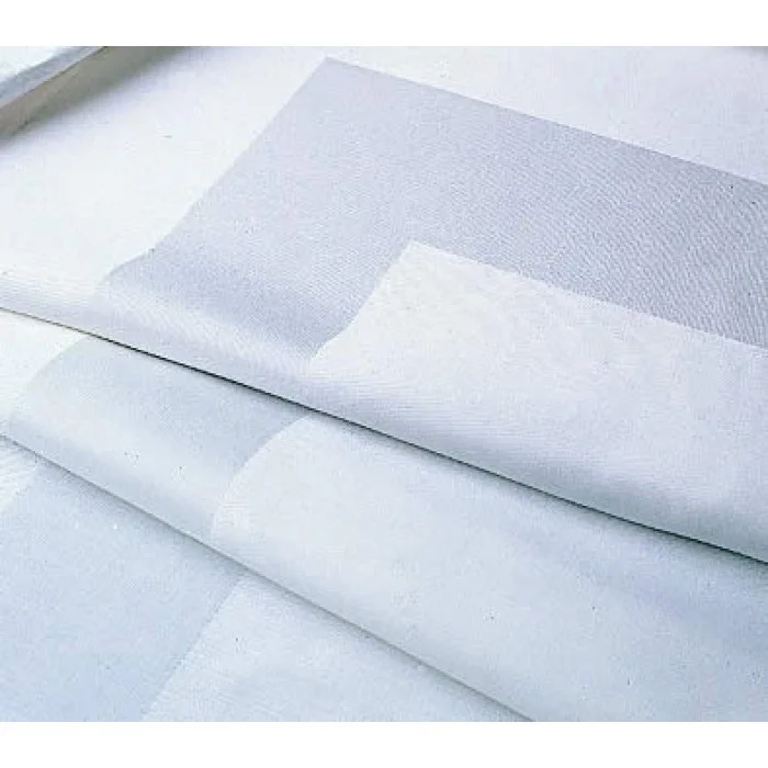 Φωτογραφία προϊόντος: ΤΡΑΠΕΖΟΜΑΝΤΗΛΟ SATIN BAND LINE POLYCOTTON 220GSM 105X105 - LE BLANC
