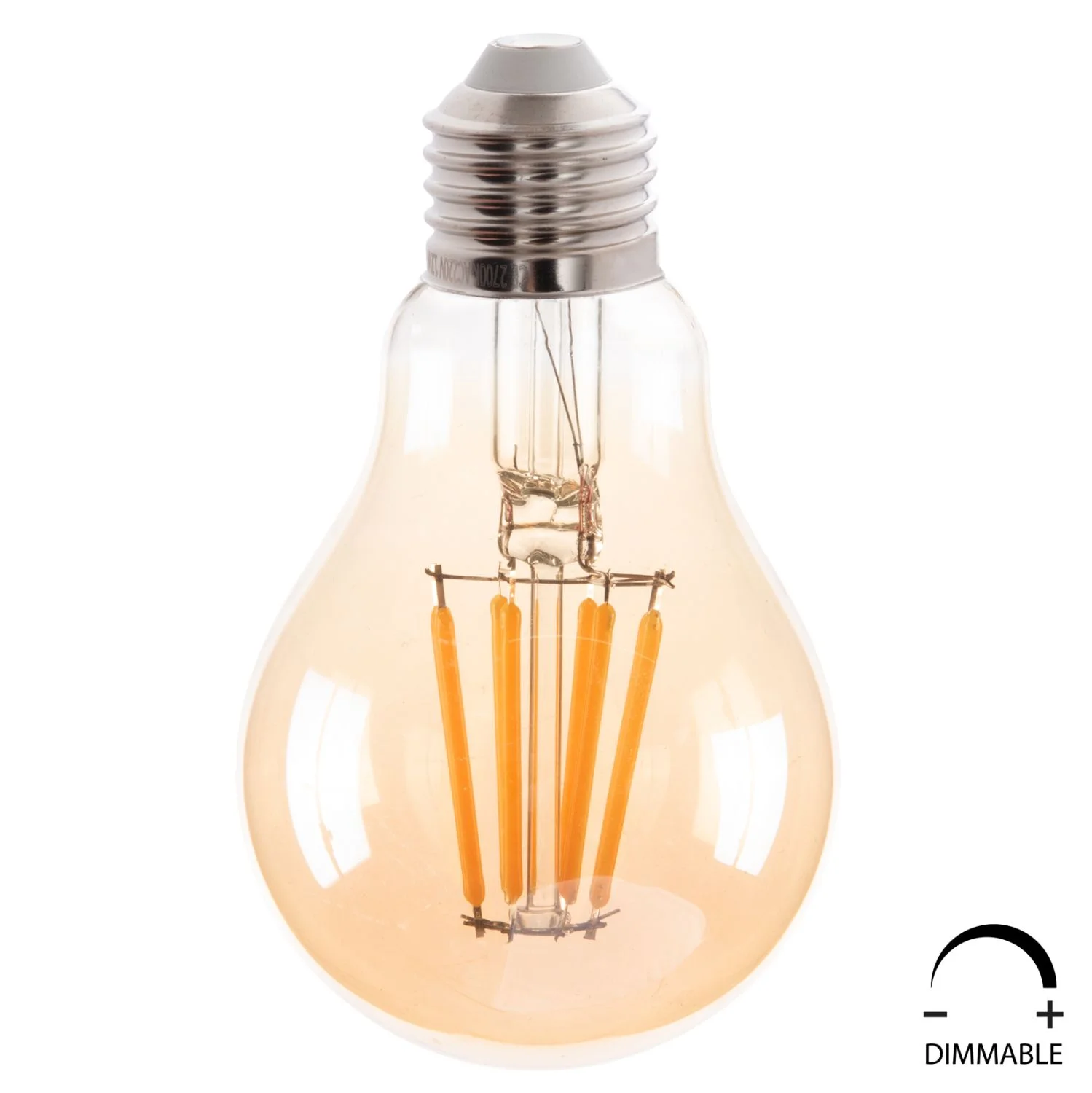 Φωτογραφία προϊόντος: FreeBox ΛΑΜΠΤΗΡΑΣ FB94045 LED FILAMENT 8W E27 3000K GOLD DIMMABLE
