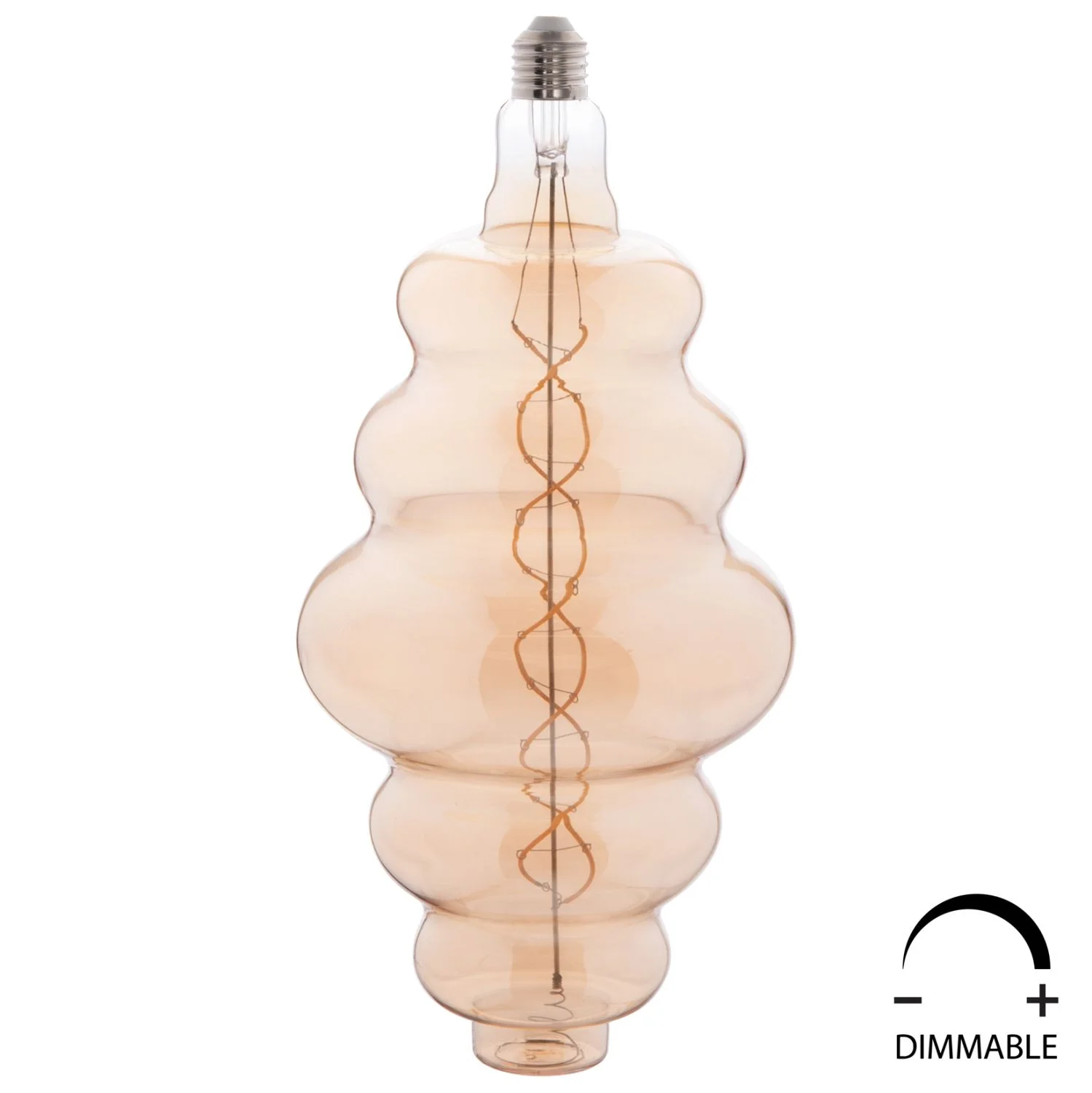 Φωτογραφία προϊόντος: FreeBox ΛΑΜΠΤΗΡΑΣ LED FILAMENT 8W E27 3000K GOLD COLOR DIMMABLE FB94056.02