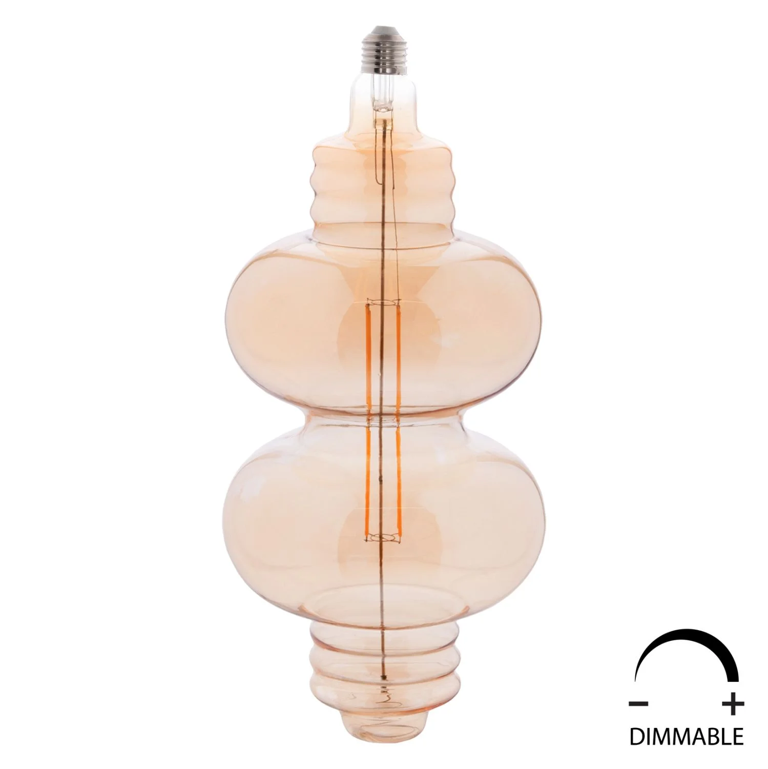 Φωτογραφία προϊόντος: FreeBox ΛΑΜΠΤΗΡΑΣ LED FILAMENT 8W E27 3000K GOLD COLOR DIMMABLE FB94053.02