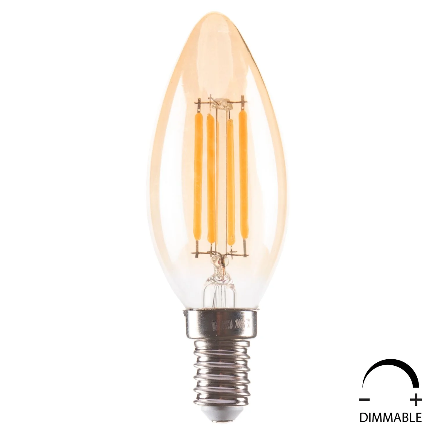 Φωτογραφία προϊόντος: FreeBox ΛΑΜΠΤΗΡΑΣ LED FILAMENT 4W E14 3000K ΧΡΥΣΟ DIMMABLE FB94048.02