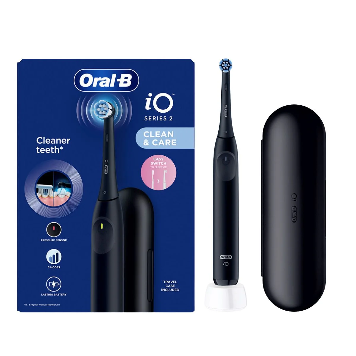 Φωτογραφία προϊόντος: Oral-B,Oral-B Ηλεκτρικές Οδοντόβουρτσες Oral-B iO Series 2 Ηλεκτρική Οδοντόβουρτσα Black 1τμχ