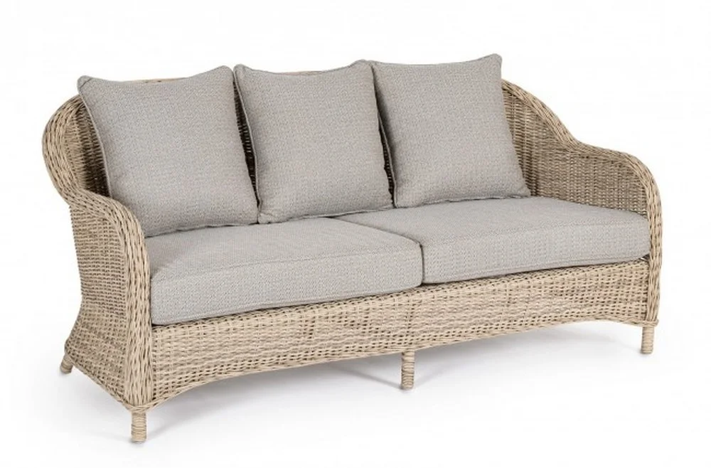 Φωτογραφία προϊόντος: Καναπές Rattan Aditya Natural 3Seats 175x82x83cm (Bizzotto) (BZ-0660335)