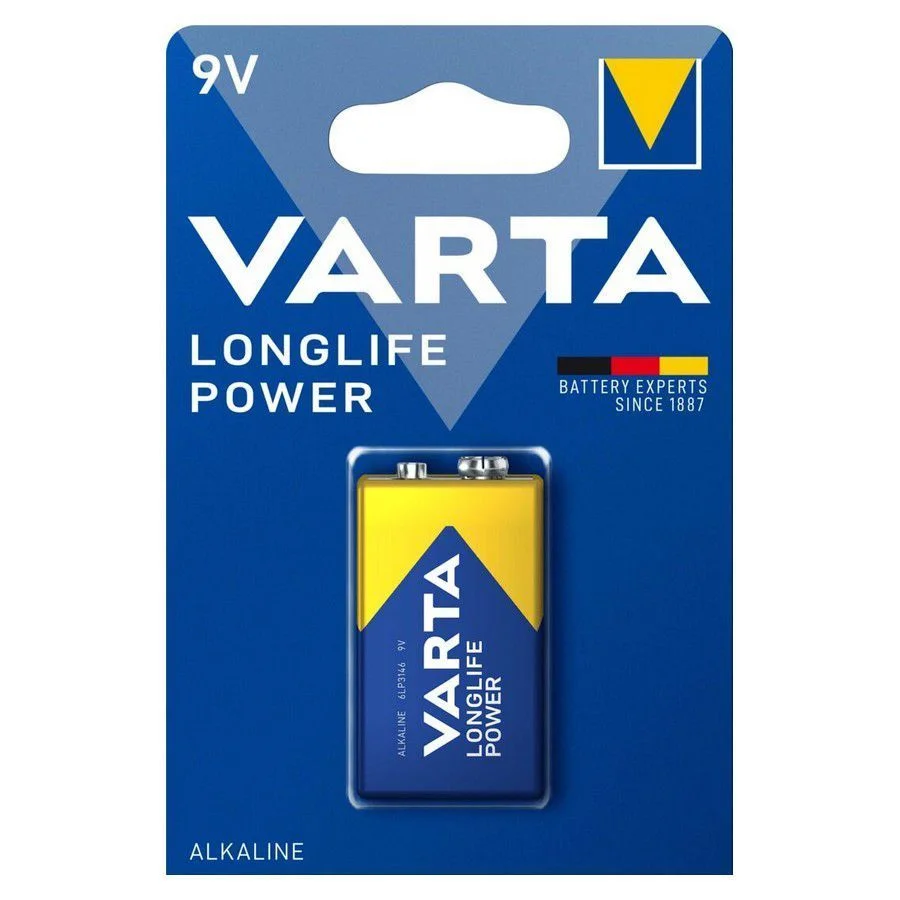 Φωτογραφία προϊόντος: VARTA-ΜΠΑΤΑΡΙΑ ΑΛΚΑΛΙΚΗ 6LR61 1ΤΜΧ