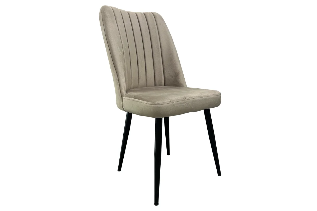 Φωτογραφία προϊόντος: OEM Καρέκλα Polo βελούδο cappuccino 45x54x90εκ. μαύρος σκελετός μεταλλικός 4p/1c