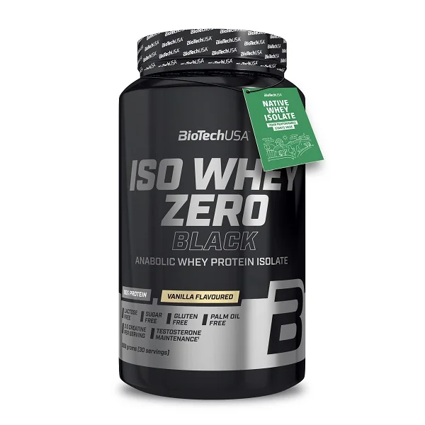 Φωτογραφία προϊόντος: BiotechUSA Biotech USA Iso Whey Zero Black Πρωτεΐνη Ορού Γάλακτος με Κρεατίνη Χωρίς Γλουτένη & Λακτόζη με Γεύση Βανίλια 908gr