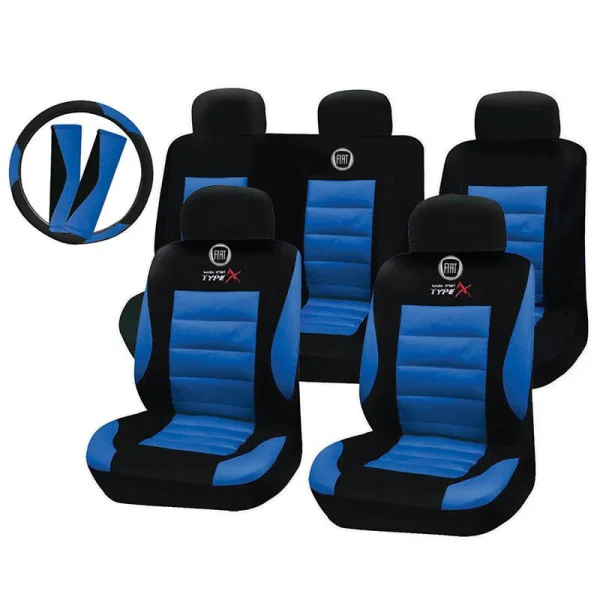 Φωτογραφία προϊόντος: Καλύμματα Καθισμάτων Αυτοκινήτου Fiat Sport-X Universal Polymesh Takeposition Μαύρο - Μπλε | 214-3245-9008-10