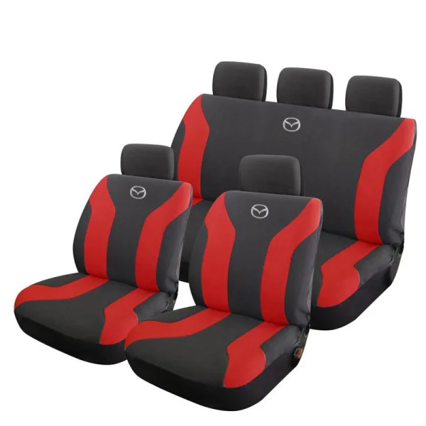 Φωτογραφία προϊόντος: Καλύμματα Καθισμάτων Αυτοκινήτου Mazda Υφασμάτινα Universal Takeposition Μαύρο - Κόκκινο | 214-3248-9020-05