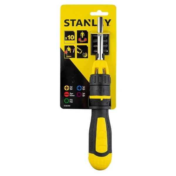 Φωτογραφία προϊόντος: STANLEY 0-68-010 Κατσαβίδι Με Καστάνια Και 10 Μύτες