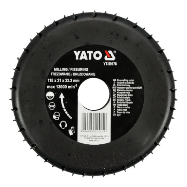 Φωτογραφία προϊόντος: YATO YT-59176 Ράσπα Γωνιακού Τροχού 118mm