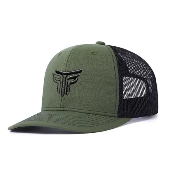 Φωτογραφία προϊόντος: Καπέλο Jockey Trucker Logo Μαύρο Takeposition, χρώμα Χακί/ Μαύρο, 6 Panel Unisex Μαύρο 56-58cm