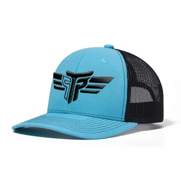 Φωτογραφία προϊόντος: Καπέλο Jockey Trucker 3D Κέντημα Logo Takeposition, χρώμα Τιρκουάζ/ Μαύρο, 6 Panel Unisex Μαύρο 56-58cm
