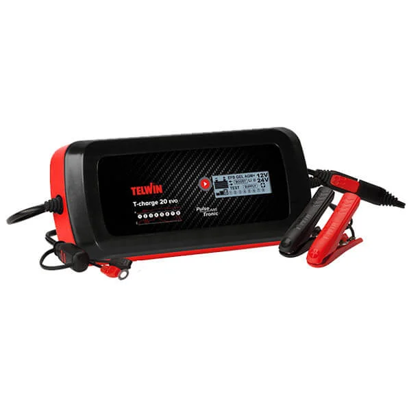 Φωτογραφία προϊόντος: TELWIN T-CHARGE 20 EVO Φορτιστής - Συντηρητής - Tester Μπαταρίας Αυτοκινήτου 12/24V (807596)