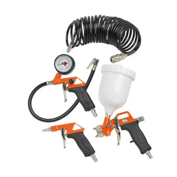 Φωτογραφία προϊόντος: BLACK+DECKER BLACK +amp; DECKER 9045851BND Σετ Πιστολιών Αέρος 4 Τεμαχίων Με Πιστόλι Βαφής Άνω Δοχείο