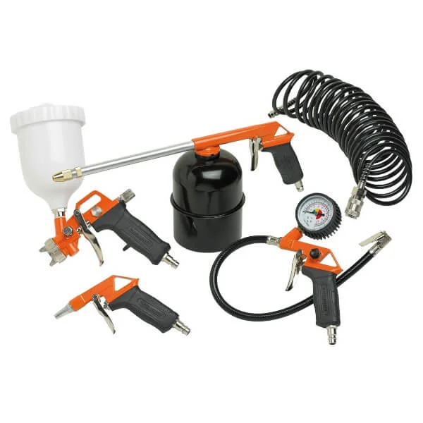 Φωτογραφία προϊόντος: BLACK+DECKER BLACK +amp; DECKER 9045852BND Σετ Πιστολιών Αέρος 5 Τεμαχίων Με Πιστόλι Βαφής Άνω Δοχείο