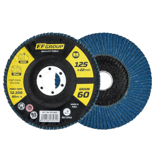 Φωτογραφία προϊόντος: F.F. GROUP FF GROUP 43460 Δίσκος Λείανσης Μετάλλου Φτερωτός P36 Φ 125x22mm
