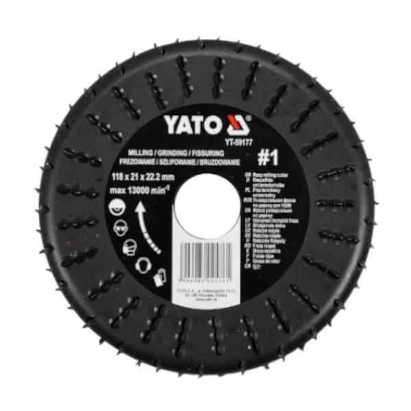 Φωτογραφία προϊόντος: YATO YT-59177 Ράσπα Γωνιακού Τροχού 118mm