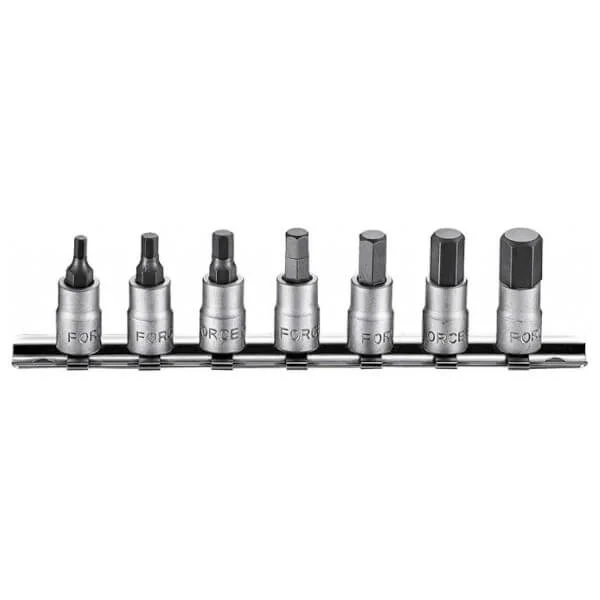 Φωτογραφία προϊόντος: FORCE 2073 Καρυδάκια Allen 1/4" 3-10mm με Βάση Σετ 7τμχ
