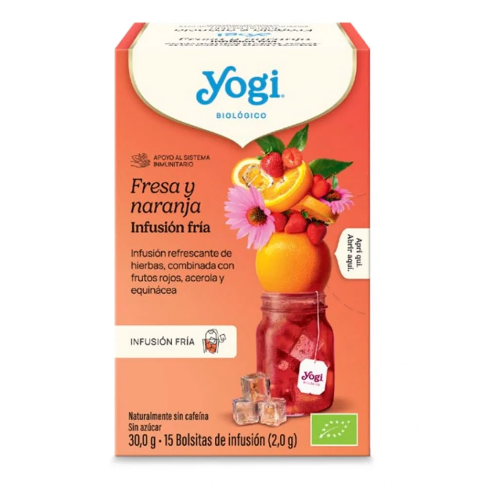 Φωτογραφία προϊόντος: Yogi Tea Cold Brew Strawberry Orange Βιολογικό Τσάι 30g (15 φακελάκια) ΓΙ1283