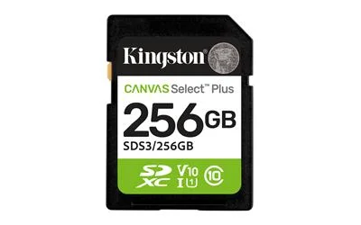 Φωτογραφία προϊόντος: Kingston Technology 256GB SDXC Canvas Select Plus Gen3 150MB/s C10 UHS-I U1 V10