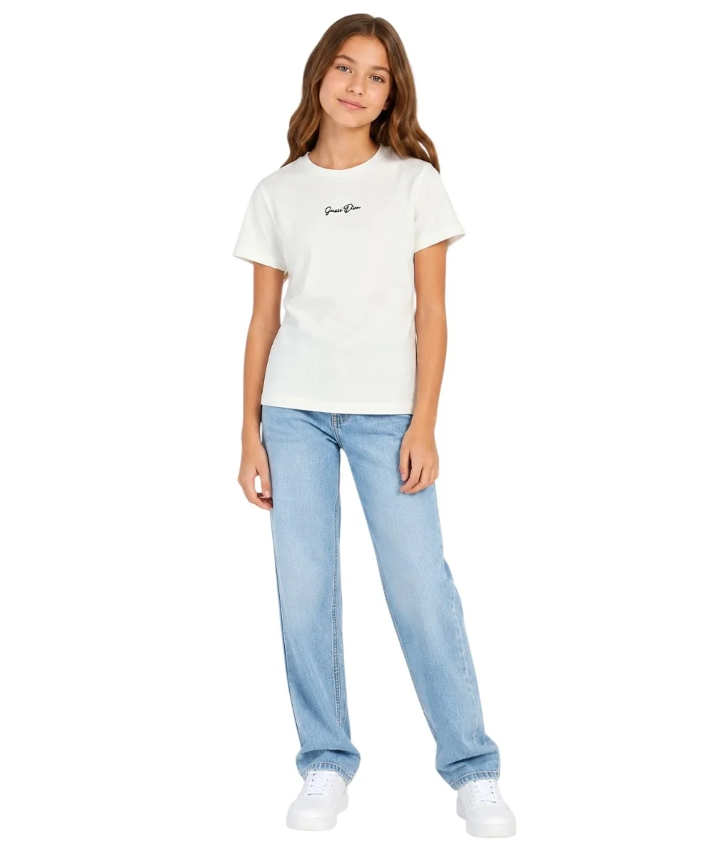 Φωτογραφία προϊόντος: Guess Jeans - Παιδικό Κοντομάνικο Μπλουζάκι J6YI41K4760-G054 Λευκό