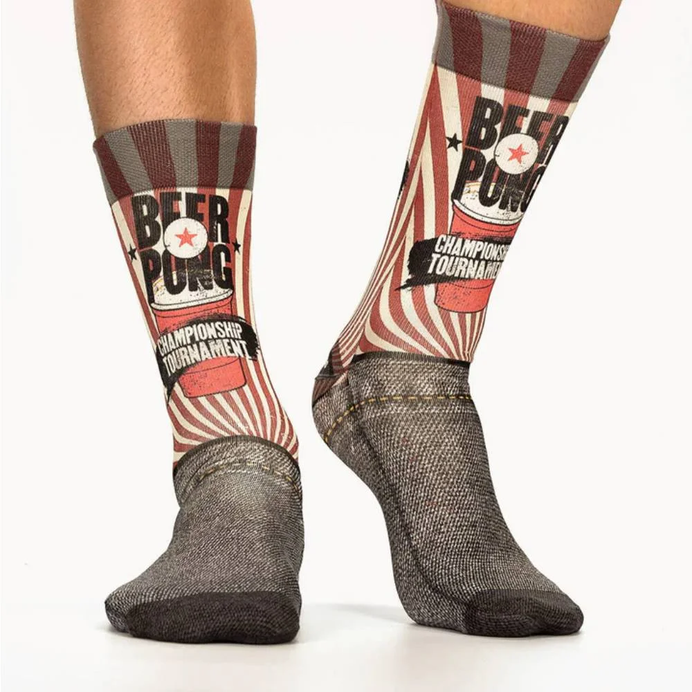 Φωτογραφία προϊόντος: Wigglesteps Beer Pong Man Socks Γκρί