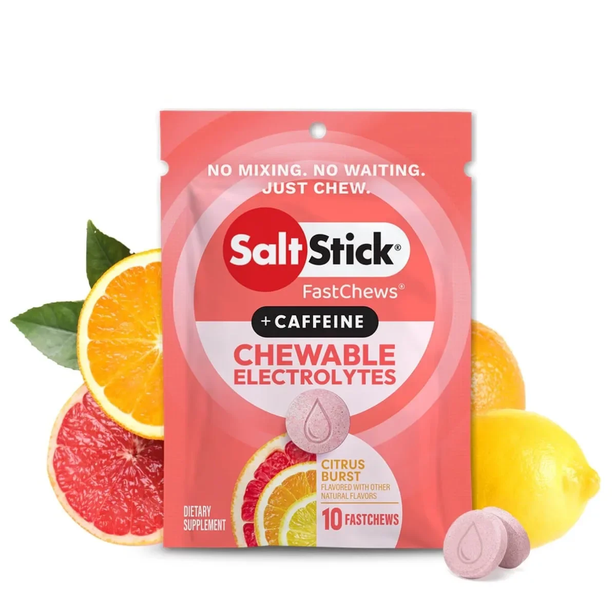 Φωτογραφία προϊόντος: GR SaltStick FastChews + Caffeine Citrus Burst (10 tabs) έως 12 άτοκες δόσεις ή 24 δόσεις