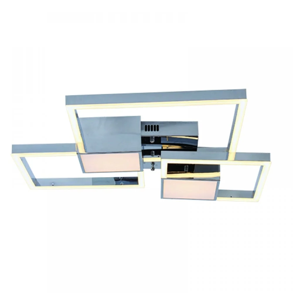 Φωτογραφία προϊόντος: InLight Φωτιστικό οροφής LED 90W από αλουμίνιο σε απόχρωση χρώμιο