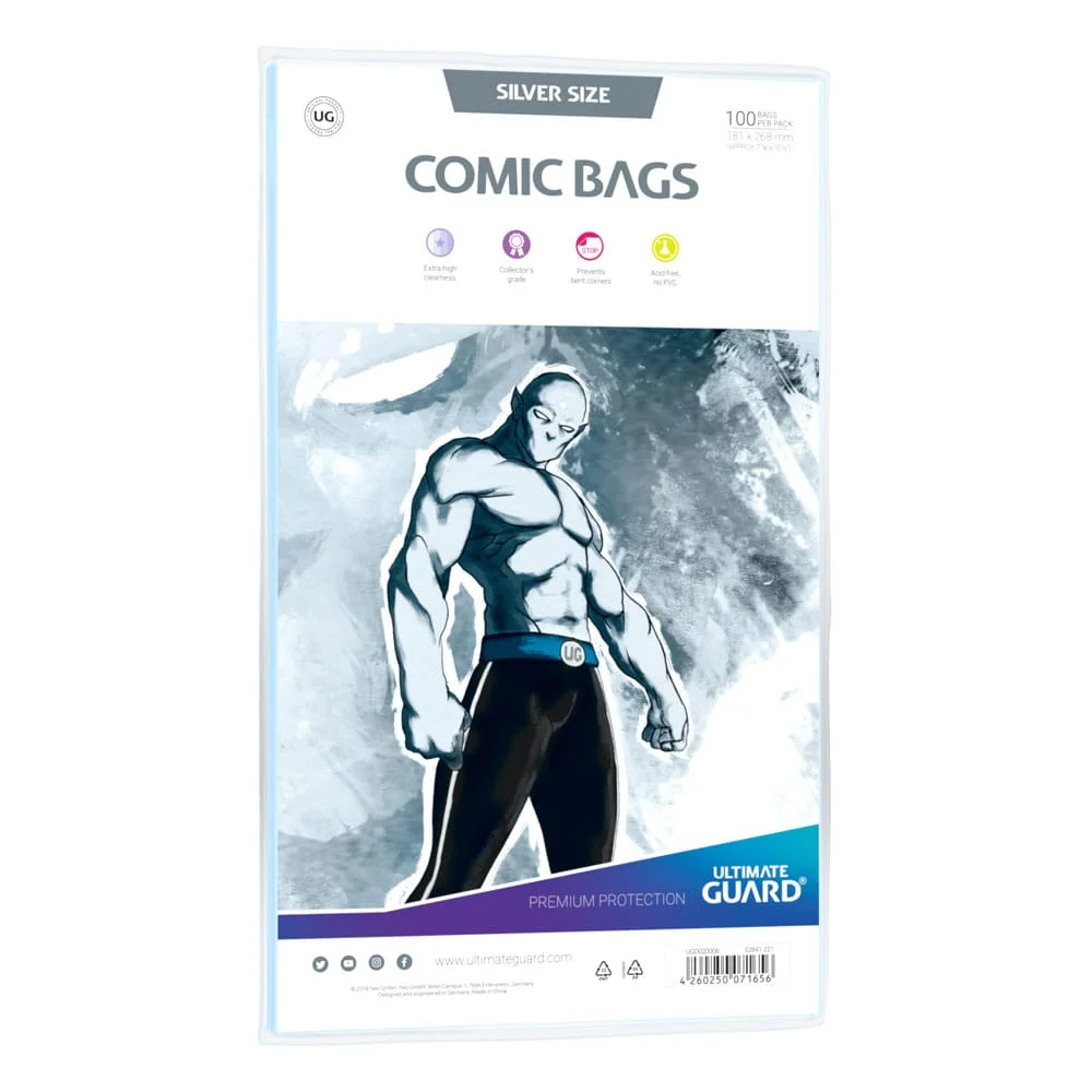 Φωτογραφία προϊόντος: Ultimate Guard Comic Bags Standard (100) - Silver Size