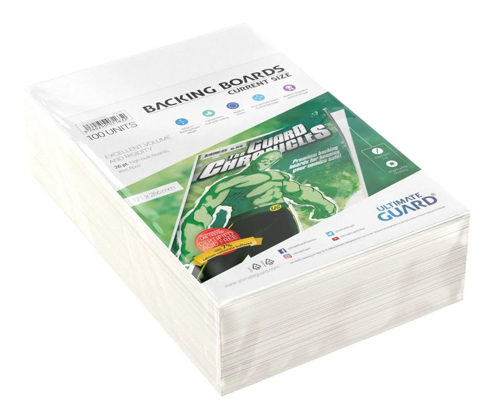 Φωτογραφία προϊόντος: Ultimate Guard Comic Backing Boards (100) - Current Size
