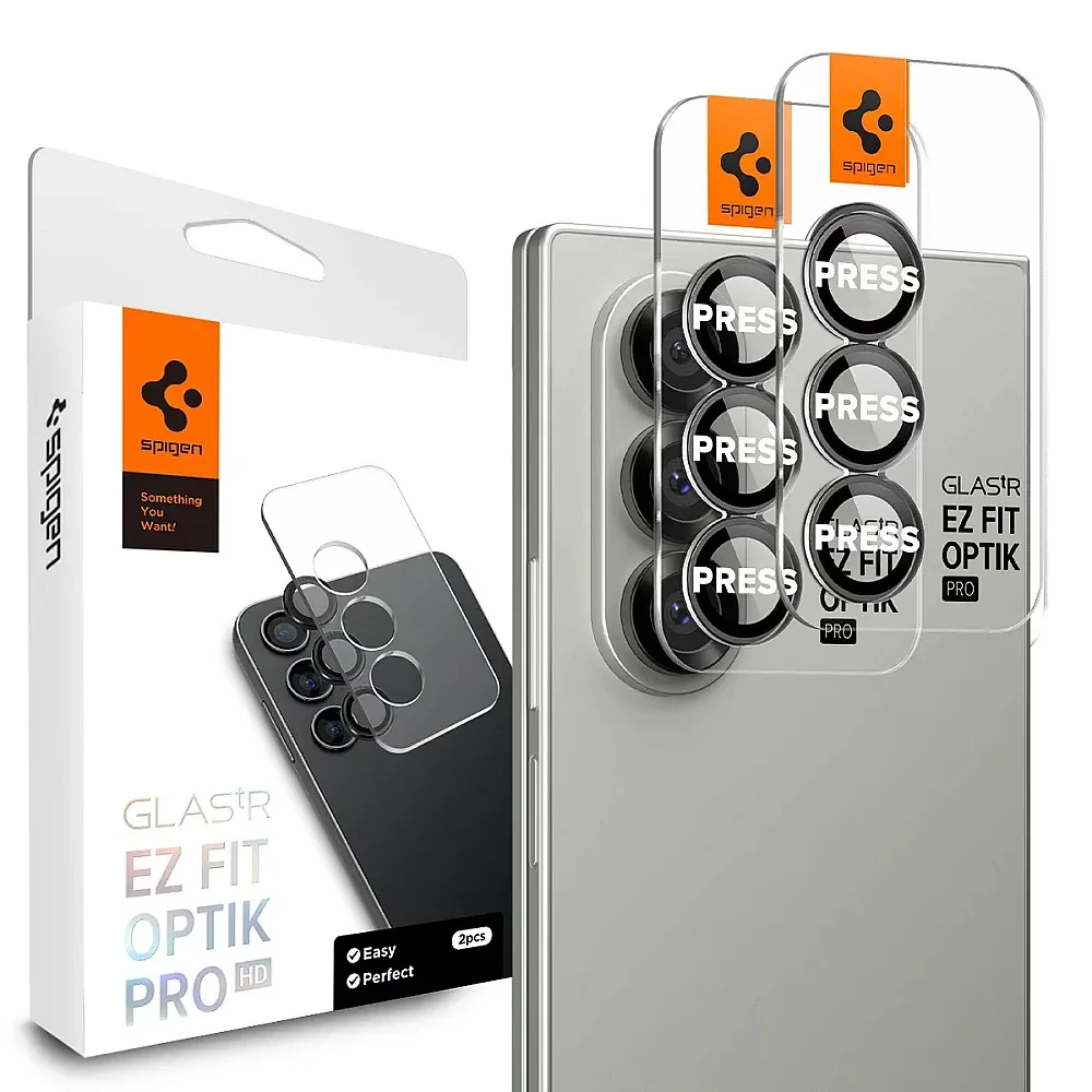 Φωτογραφία προϊόντος: Spigen Optik Pro HD Glas.tr Ez Fit Camera Protector 2-Pack Samsung Galaxy Z Fold 7 Black