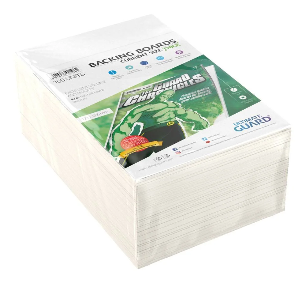 Φωτογραφία προϊόντος: Ultimate Guard Comic Backing Boards (100) - Current Size Thick