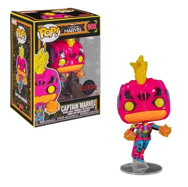 Φωτογραφία προϊόντος: Funko POP Marvel Captain Marvel – Captain Marvel 908 Bobble-Head GITD (Special Edition)